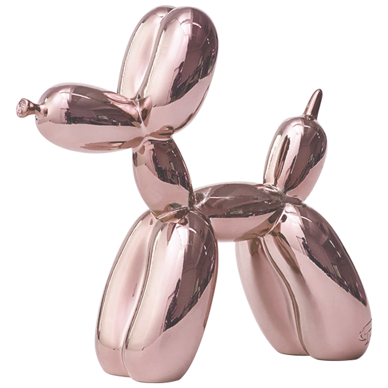 Статуэтка Jeff Koons Balloon Dog Chrome Pink Розовое золото в Новосибирске | Loft Concept 