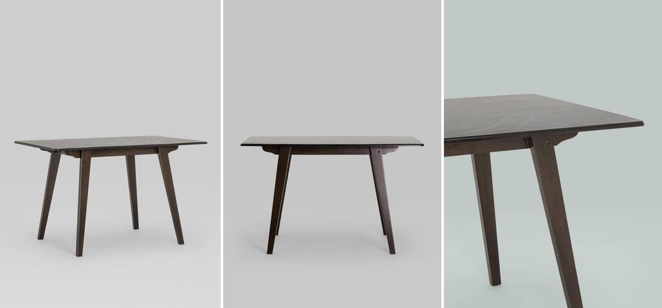 Стол обеденный Emerson цвет коричневый - фото