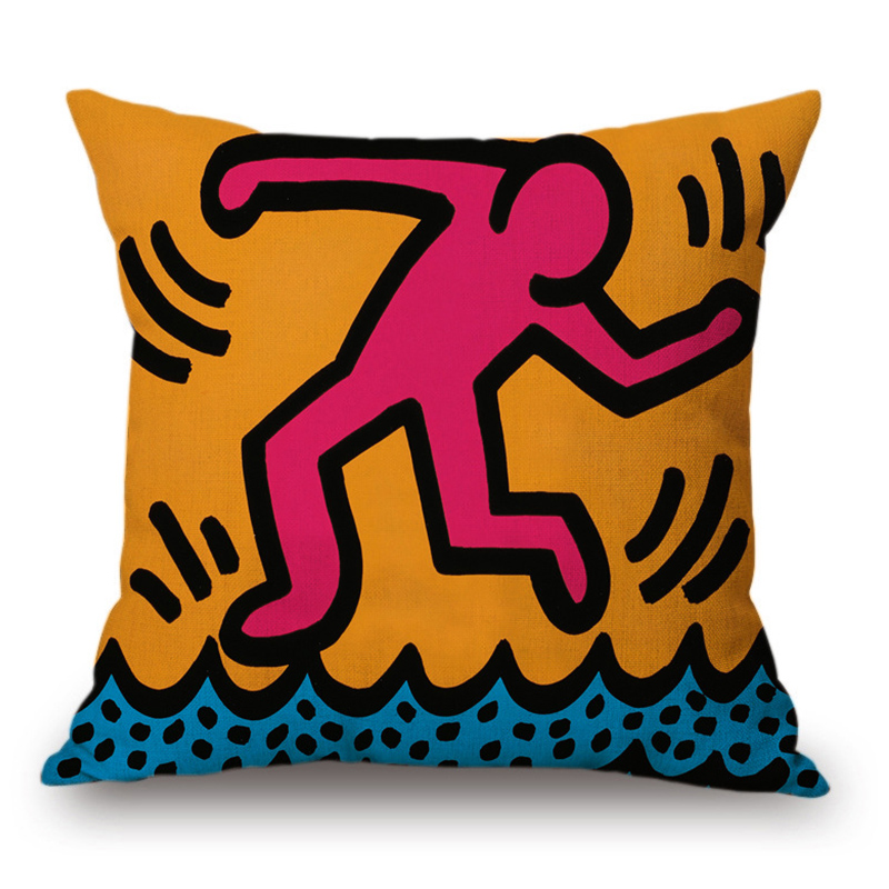 Подушка Keith Haring 4 Мульти в Новосибирске | Loft Concept 