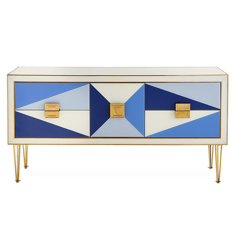 Комод JONATHAN ADLER HARLEQUIN CREDENZA - BLUE Мульти в Новосибирске | Loft Concept 