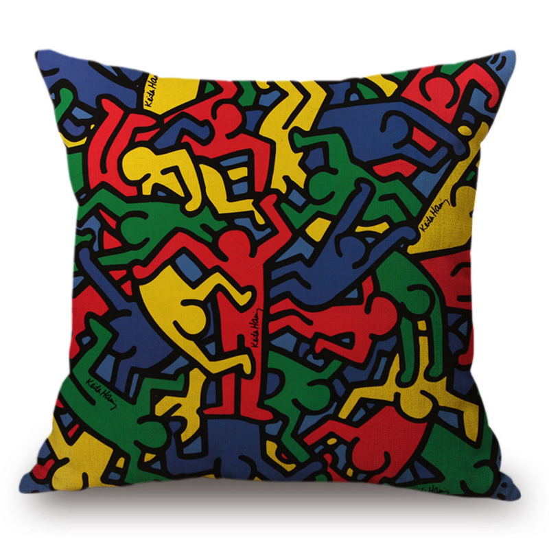 Подушка Keith Haring 16 Мульти в Новосибирске | Loft Concept 