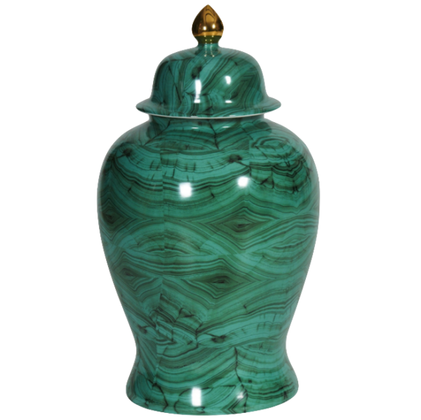 Ваза с крышкой Malachite Vase Малахит в Новосибирске | Loft Concept 