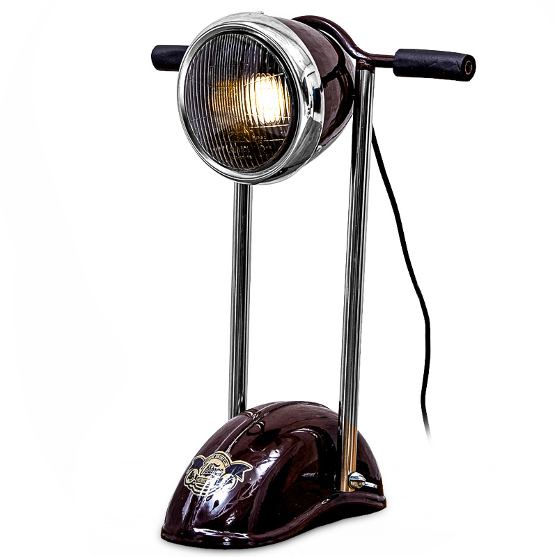 Настольная лампа Moto Loft Table lamp Бургундский красный в Новосибирске | Loft Concept 