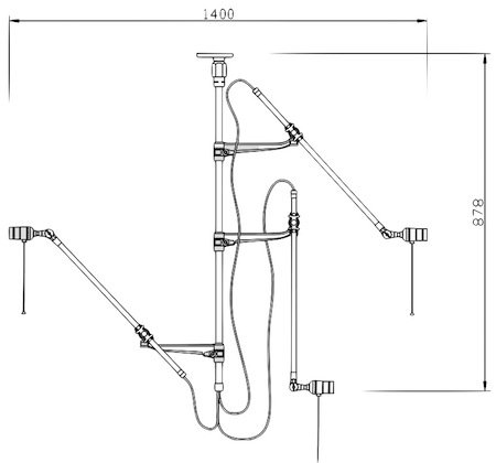 Потолочный светильник Steampunk Extension Pole в Новосибирске