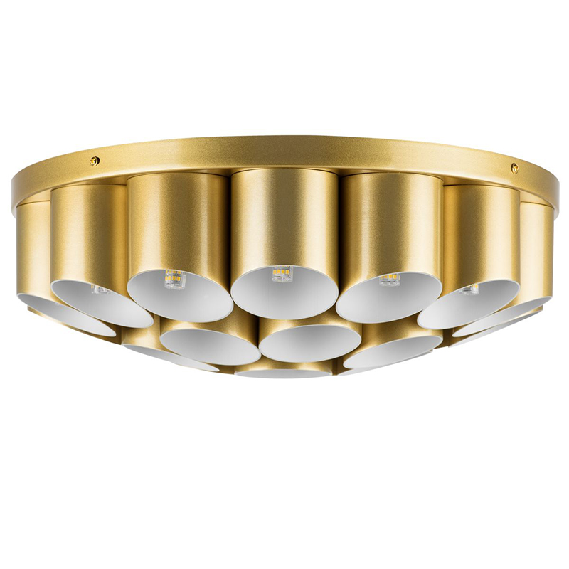 Потолочный светильник Garbi Gold Pipe Organ Ceiling Lamp 22 Золотой Белый в Новосибирске | Loft Concept 