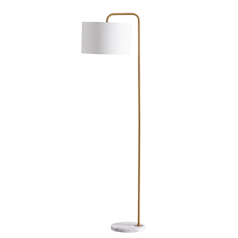 Торшер Randers Floor Lamp Белый Золотой в Новосибирске | Loft Concept 