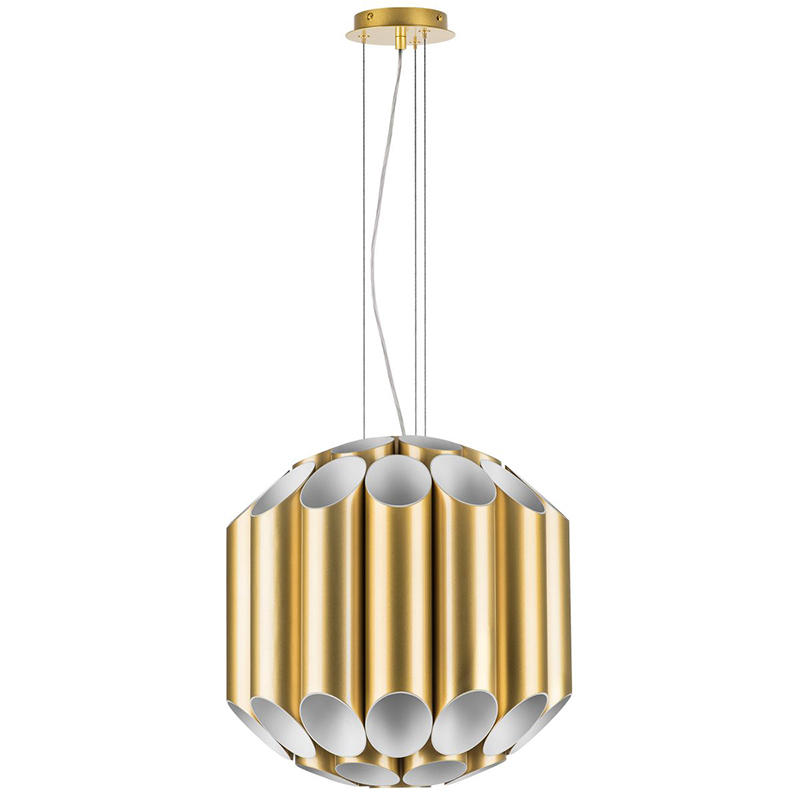 Люстра Garbi Gold Pipe Organ Chandelier 44 Золотой Белый в Новосибирске | Loft Concept 