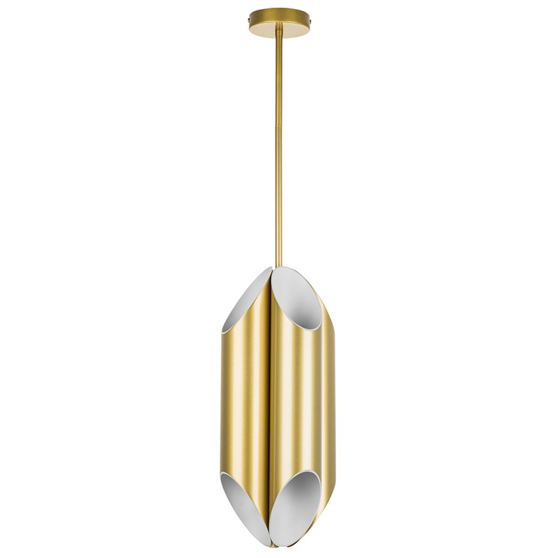 Подвесной светильник Garbi Gold Pipe Organ Hanging Lamp Золотой Белый в Новосибирске | Loft Concept 