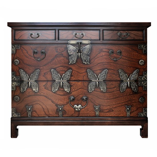 Китайский комод Chinoiserie chest of drawers Butterfly  в Новосибирске | Loft Concept 