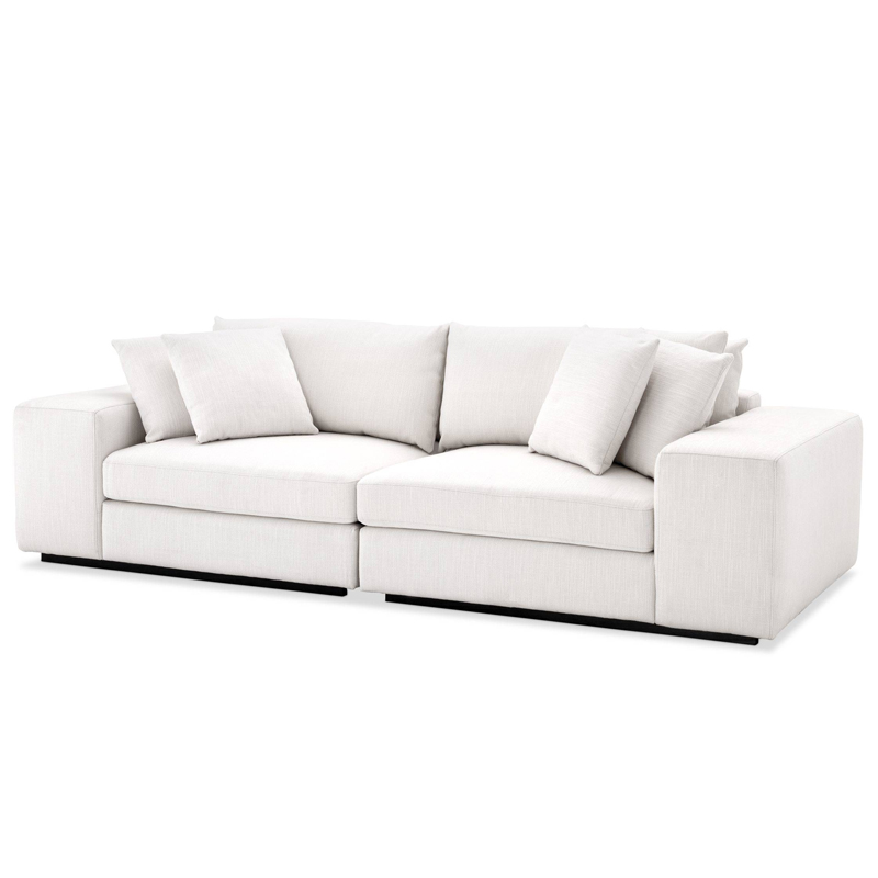 Диван Eichholtz Sofa Vista Grande white Белый Черный в Новосибирске | Loft Concept 