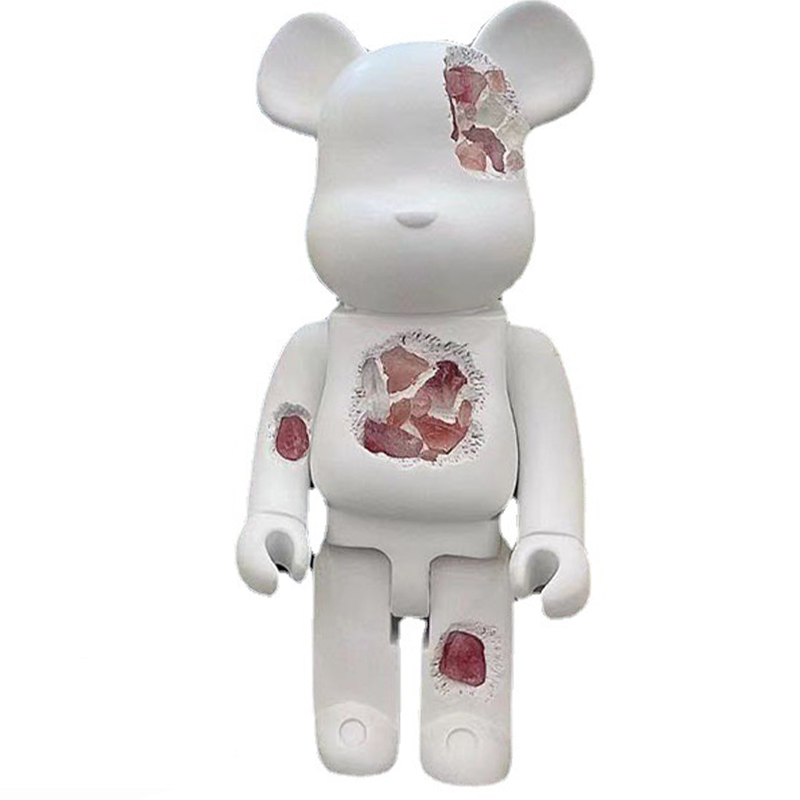 Статуэтка Bearbrick Pink Crystal Белый Розовый пастельный в Новосибирске | Loft Concept 