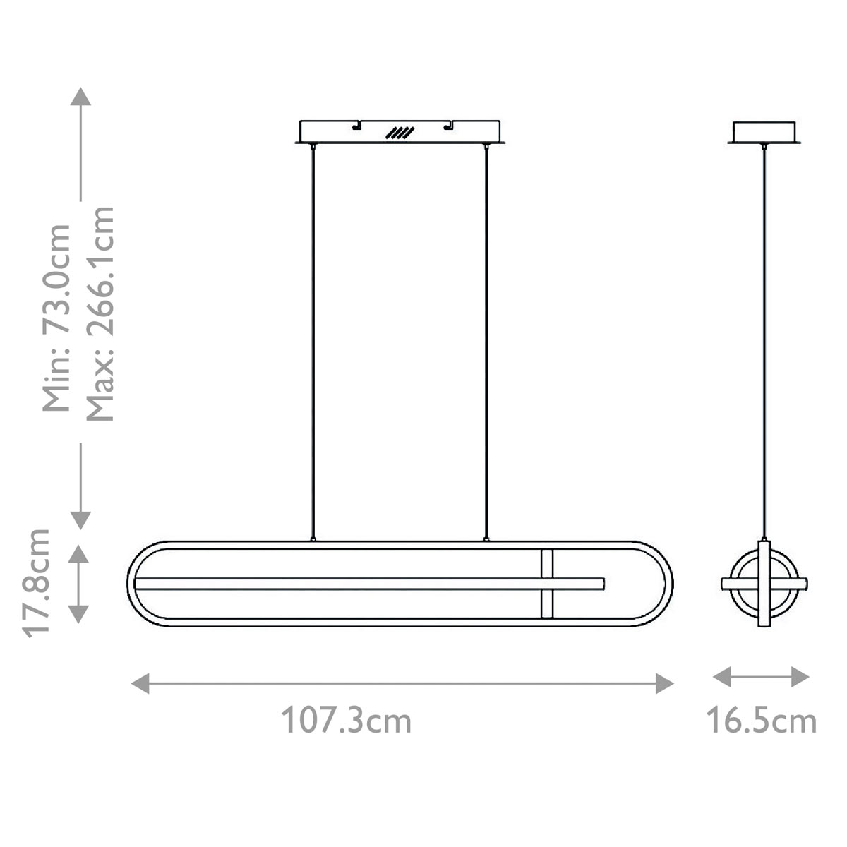 Подвесной светильник с вытянутой овальной формой Eurofase в Новосибирске