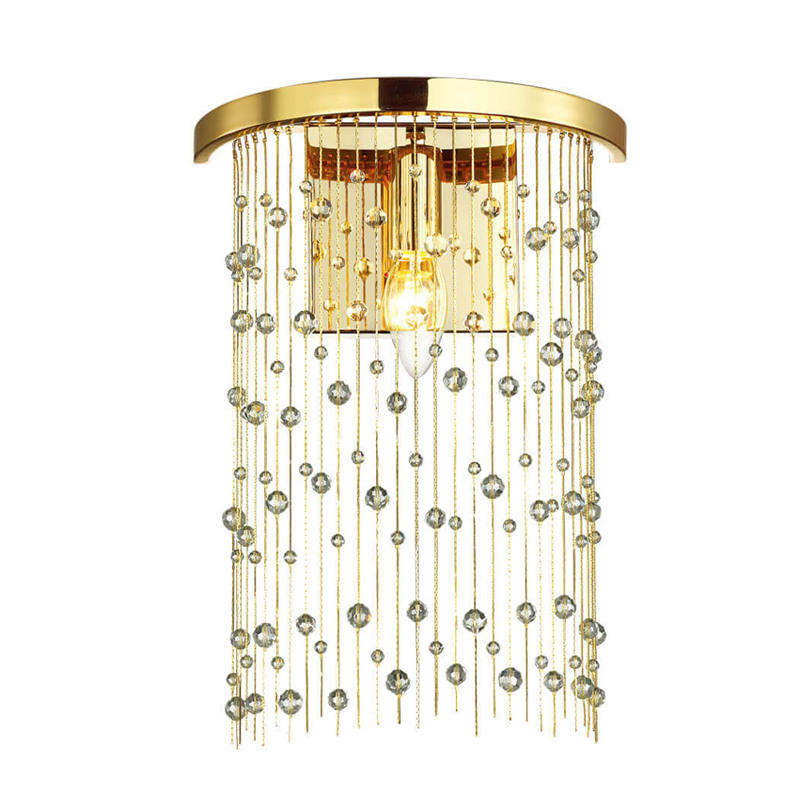 Бра Hailstorm Rain Wall lamp gold Прозрачный (Transparent) Золотой в Новосибирске | Loft Concept 