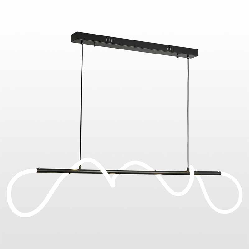 Люстра Luke Lampco Tracer Chandelier Black Line Белый Черный в Новосибирске | Loft Concept 