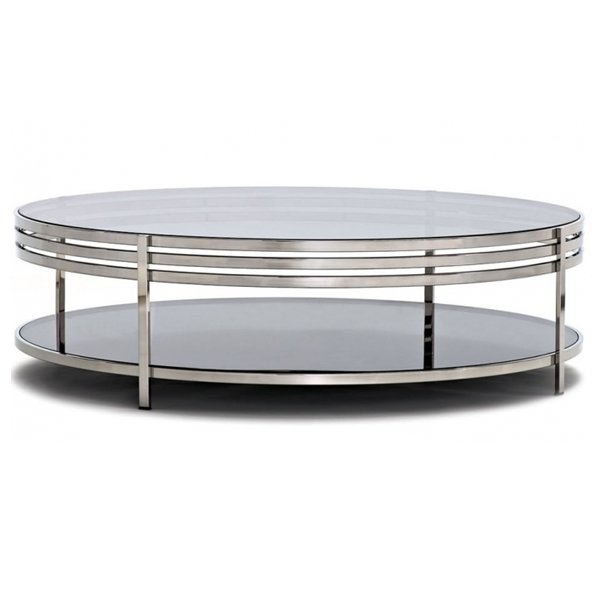 Столик Ula Round coffee table ULA002 Нержавеющая сталь в Новосибирске | Loft Concept 