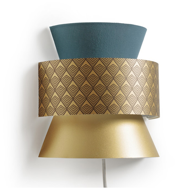 Бра Sconce Blue & Gold Синий Золотой в Новосибирске | Loft Concept 