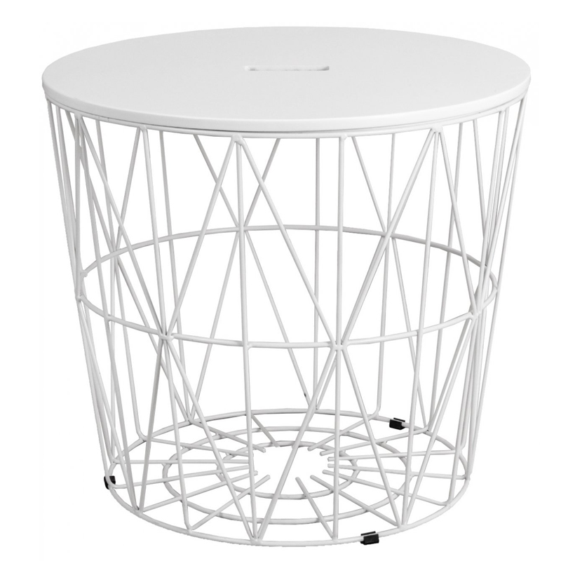 Приставной стол Cambria Side Table white Белый в Новосибирске | Loft Concept 