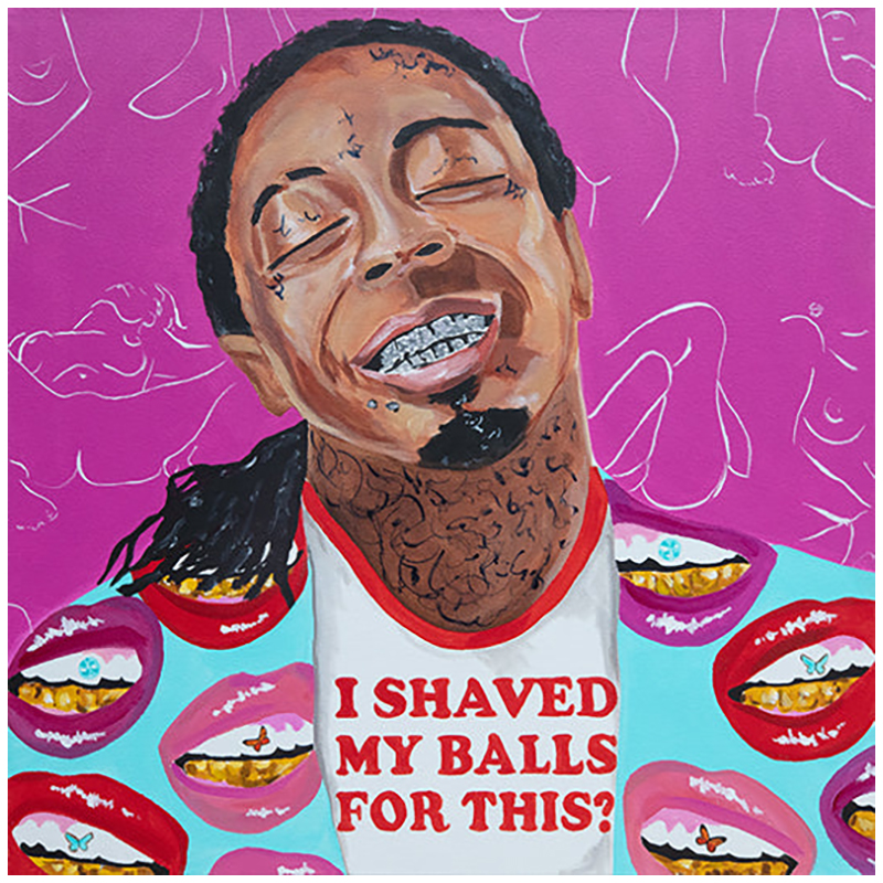 Картина Lil Wayne "I Shaved My Balls for This?" Мульти в Новосибирске | Loft Concept 