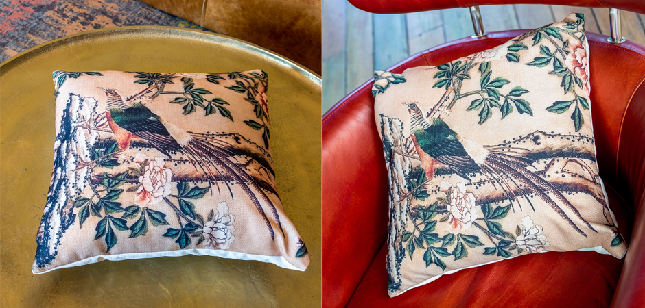 Декоративная подушка Beige and Green Chinoiserie 3 Декоративная подушка Beige and Green Chinoiserie 3 - Loft-Concept в Новосибирске