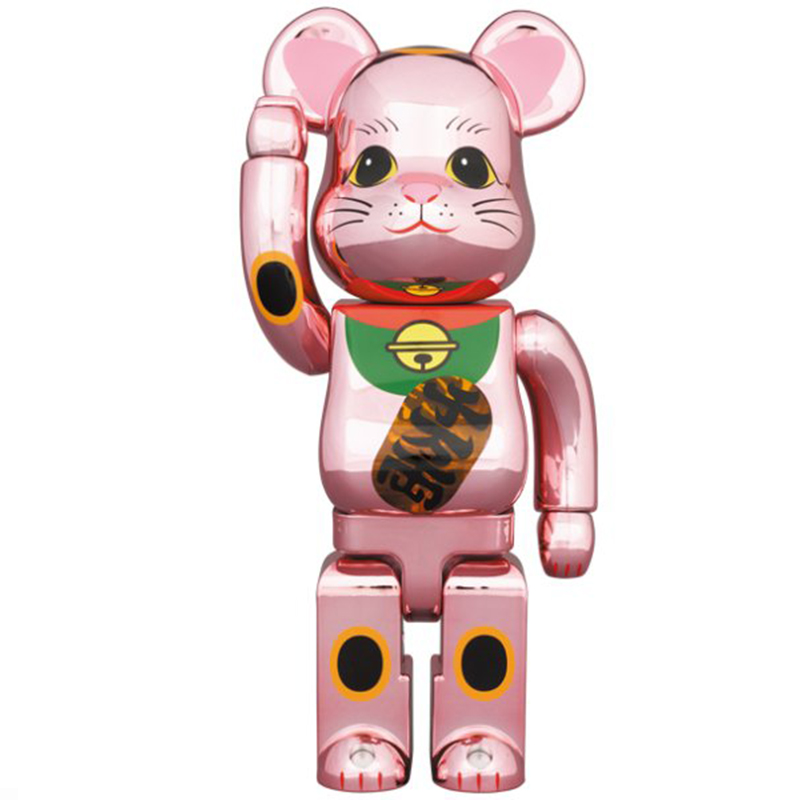 Статуэтка Bearbrick Pink Lucky Cat Розовый Мульти в Новосибирске | Loft Concept 