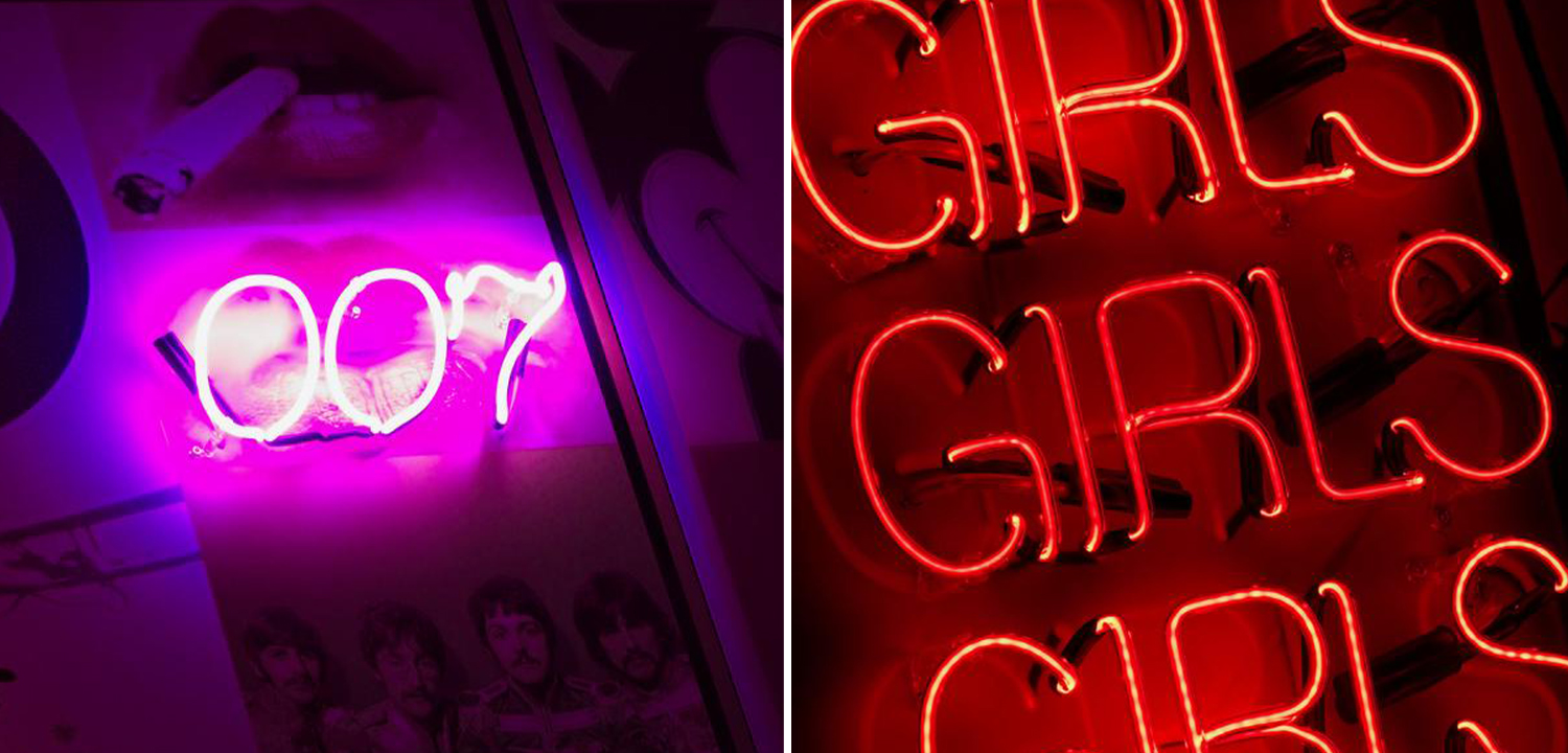 Дизайнерский Неоновый Постер Ретро Britain - фото №1