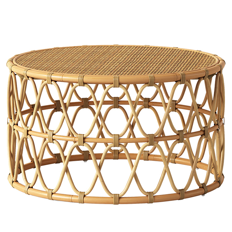 Кофейный стол Lotta Wicker Coffee Table Древесина в Новосибирске | Loft Concept 