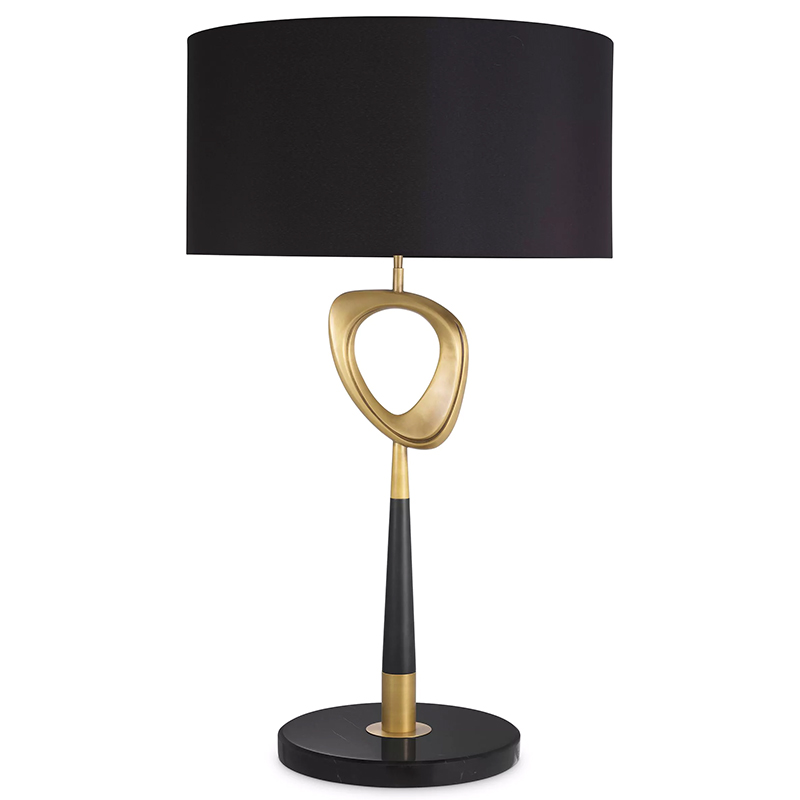 Настольная лампа Eichholtz Table Lamp Celine Латунь Черный в Новосибирске | Loft Concept 