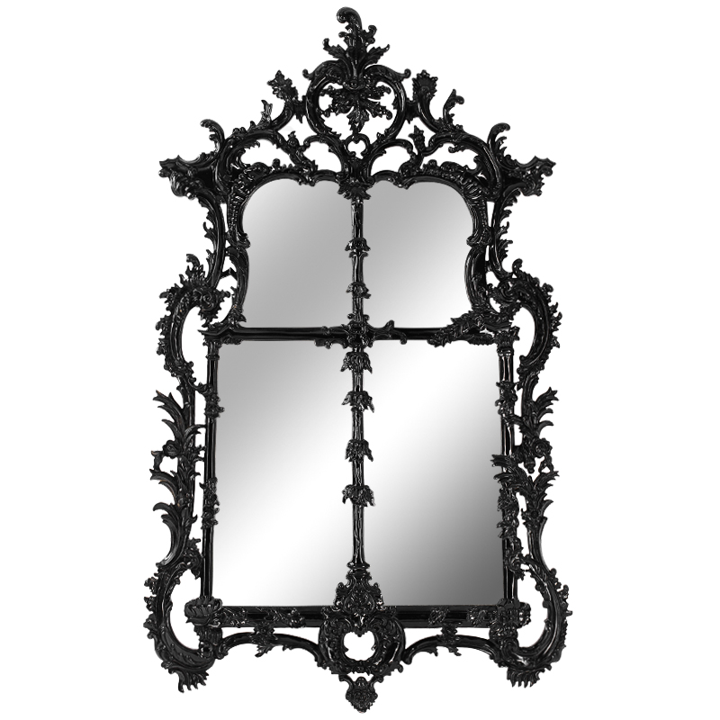 Зеркало Emblemes Mirror Black Wood Черный в Новосибирске | Loft Concept 