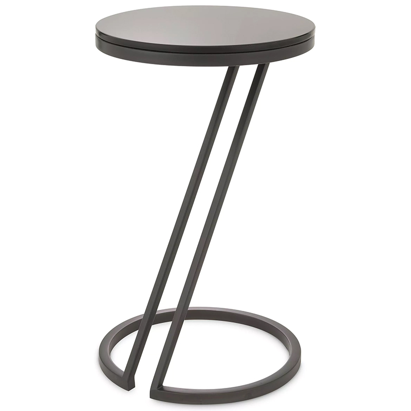 Приставной стол Eichholtz Side Table Falcone Black Черный в Новосибирске | Loft Concept 