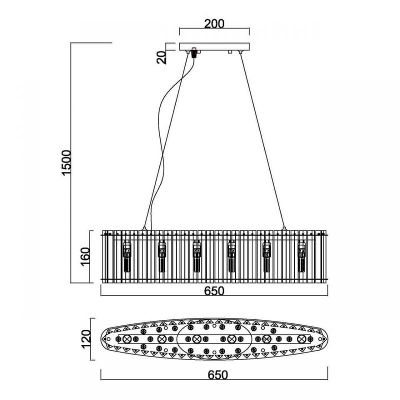 Люстра Board Chandelier в Новосибирске