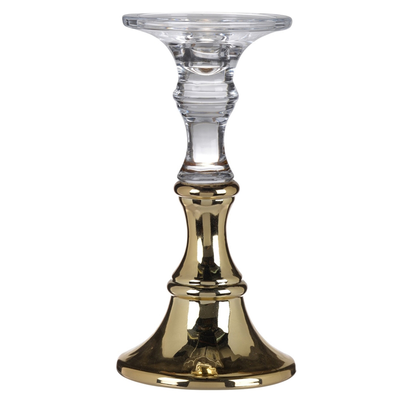 Подсвечник Eugenie Candlestick 24 Глянцевое золото в Новосибирске | Loft Concept 