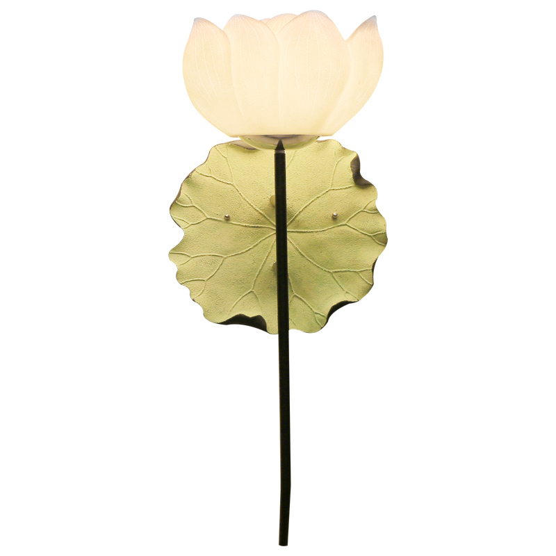 Бра White Lotus Flower Sconce Белый Зеленый шалфей в Новосибирске | Loft Concept 