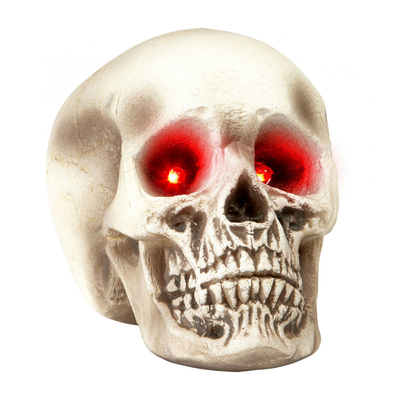 Аксессуар HALLOWEEN Skull Red Eyes Серый в Новосибирске | Loft Concept 