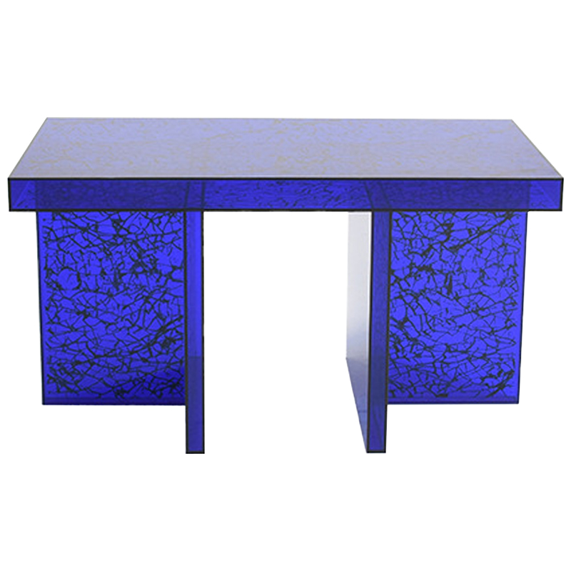 Кофейный стол Acrylic Blue Gerald Coffee Table Синий Черный в Новосибирске | Loft Concept 