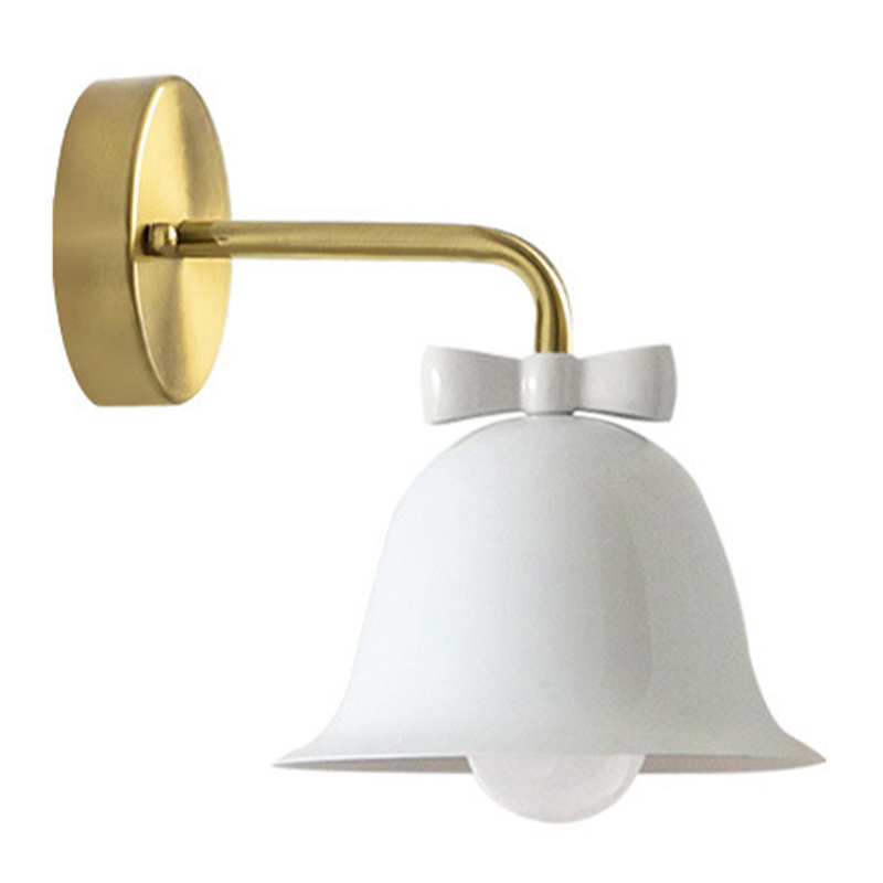 Бра Колокольчик Bell with Bow White Wall Lamp Белый Белый Красный Морская синь Золотой в Новосибирске | Loft Concept 