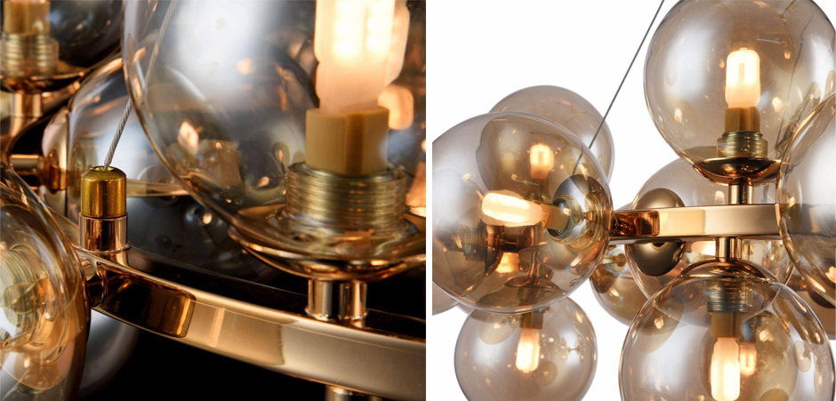 Люстра Berries Chandelier Amber 70 - фото №1