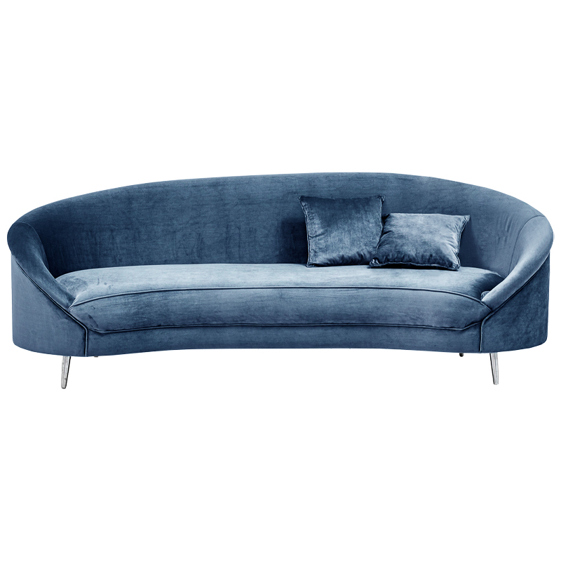 Диван Paulet Sofa blue Серый Хром в Новосибирске | Loft Concept 