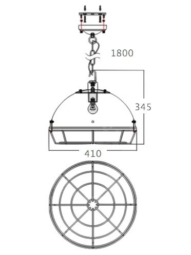 Светильник Loft Industrial Metal Cage Spiderweb в Новосибирске