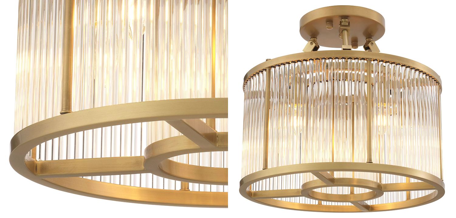 Потолочный светильник Eichholtz  Ceiling Lamp Bernardi S Brass - фото