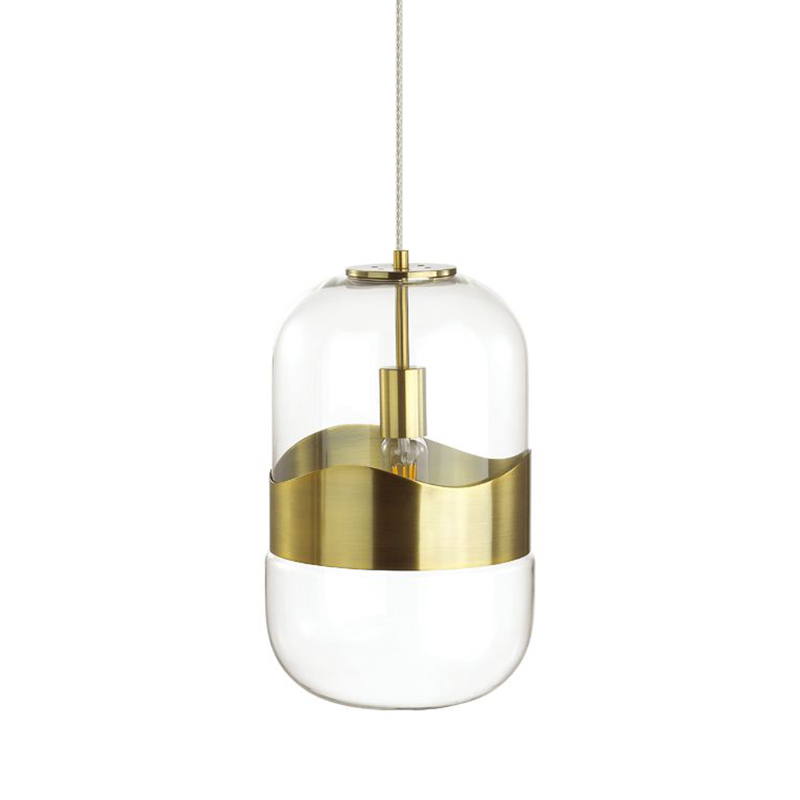 Подвесной светильник Igon Gold Hanging Lamp Золотой Прозрачный в Новосибирске | Loft Concept 