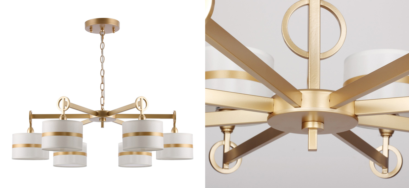 Люстра цвета матовое золото GUENAEL - фото №1