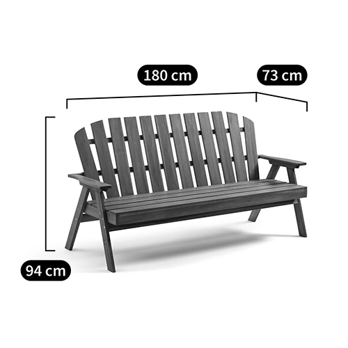 Садовая скамья из массива акации Ruth Wooden Bench в Новосибирске