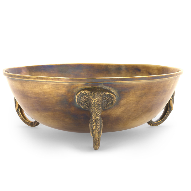 Чаша Eichholtz Bowl Maharaja brass Винтажная латунь в Новосибирске | Loft Concept 