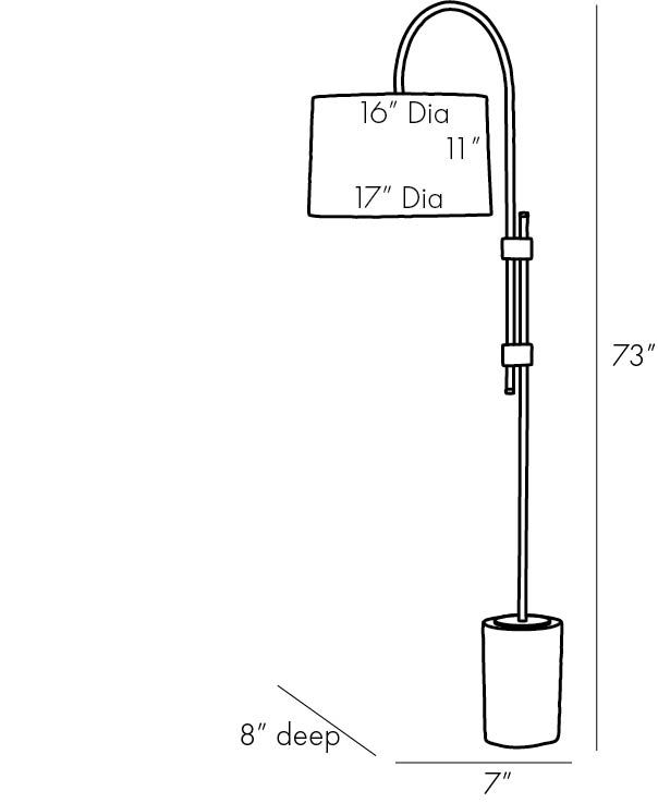 Торшер Arteriors ILY FLOOR LAMP в Новосибирске