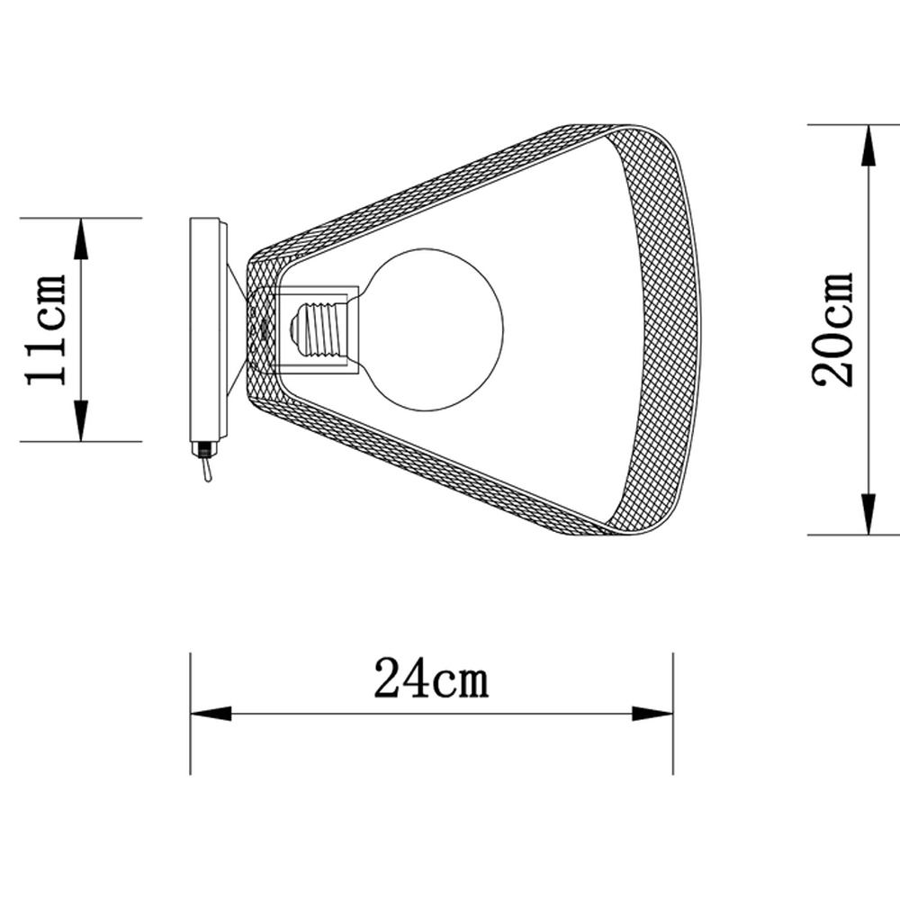 Бра в стиле лофт Lamp Malik в Новосибирске