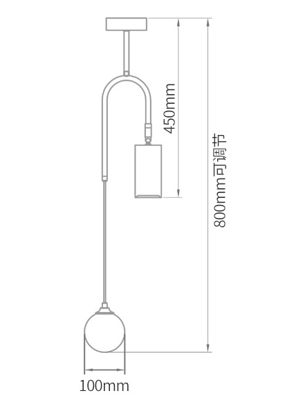 Потолочный светильник Ando Wooden Metal Brass Light 2 плафона в Новосибирске