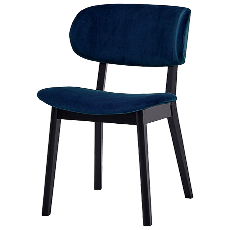 Стул Mungan Stool blue Черный Сапфирово-синий в Новосибирске | Loft Concept 