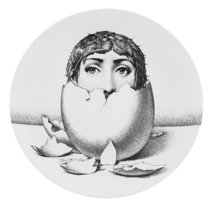 Декоративная тарелка Fornasetti 30.CR.BW.R01-258 Черный Декоративная тарелка Fornasetti 30.CR.BW.R01-258 Черный в Новосибирске | Loft Concept