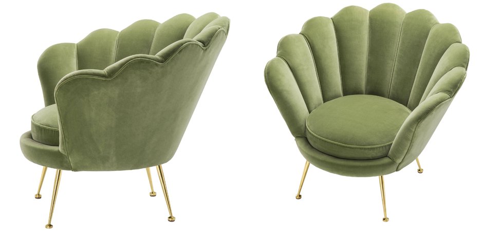 Кресло Eichholtz Chair Trapezium Light Green Кресло Eichholtz Chair Trapezium Light Green - Loft-Concept в Новосибирске