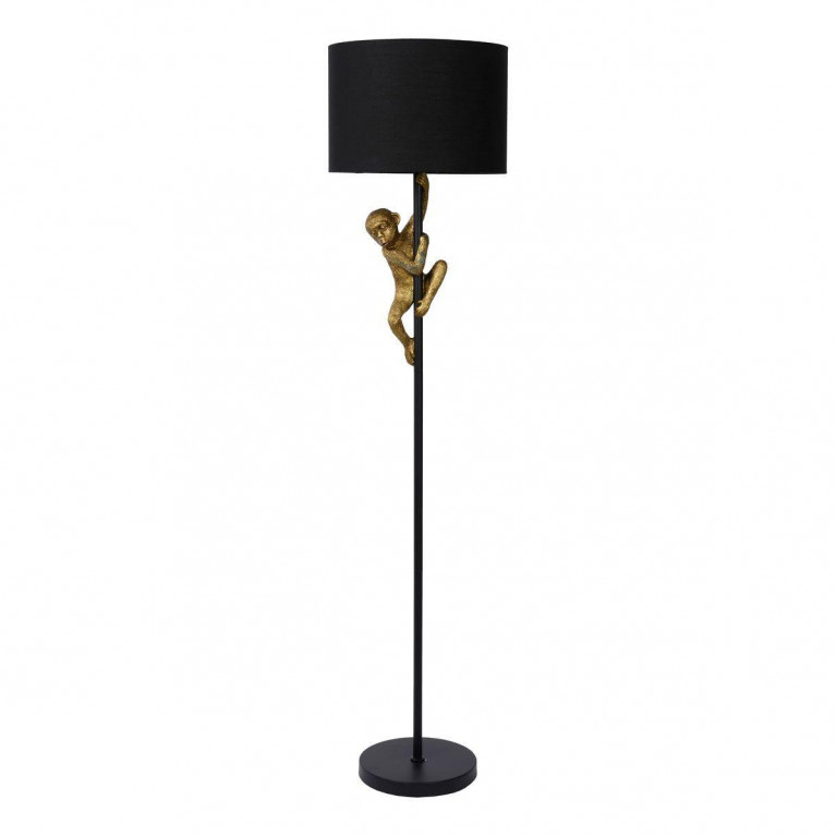 Торшер Climbing Monkey floor lamp Черный Золотой в Новосибирске | Loft Concept 